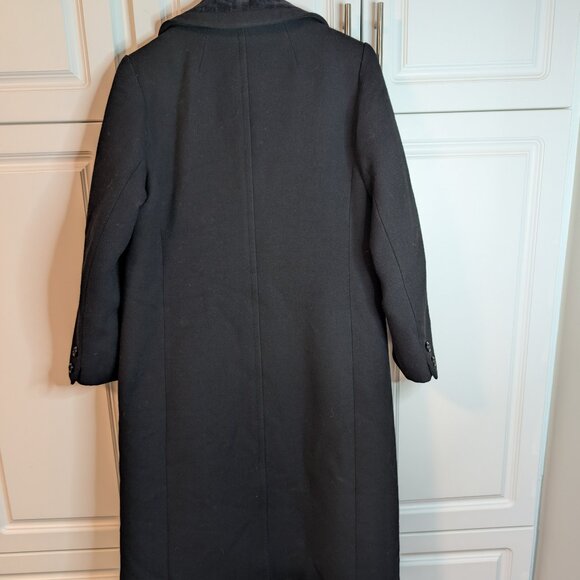 Vintage D’Allaird’s Black Wool Velvet Collar Midi Coat | M/L Oversized Fit - Picture 6 of 13